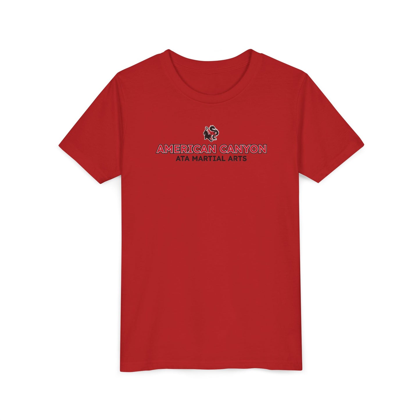 Youth Tee - American Canyon ATA - Front Name, Back Dragon Tiger