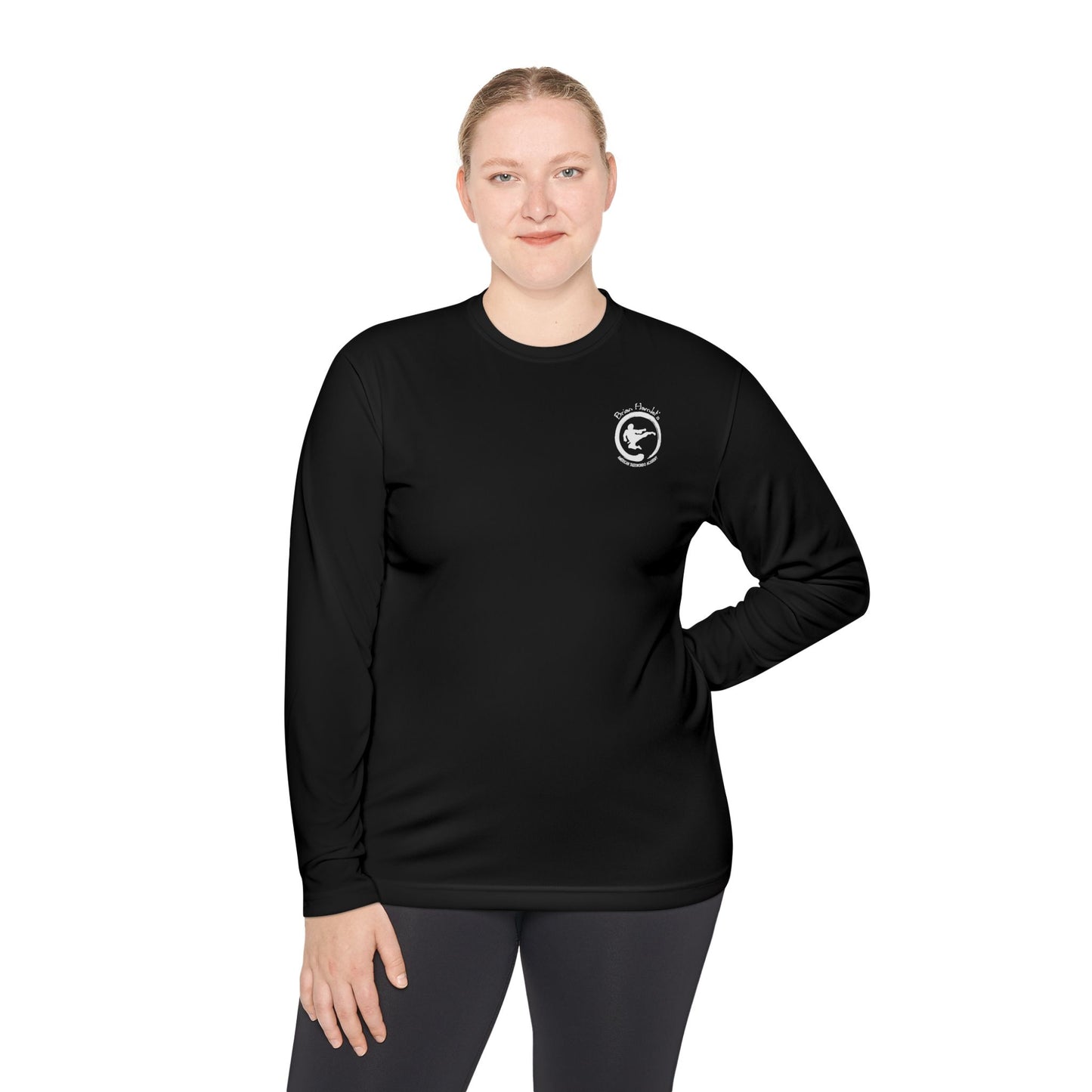 Adult Sport Long Sleeve Tee - Hamlets TKD - Zen Front and Way of Taekwondo Back