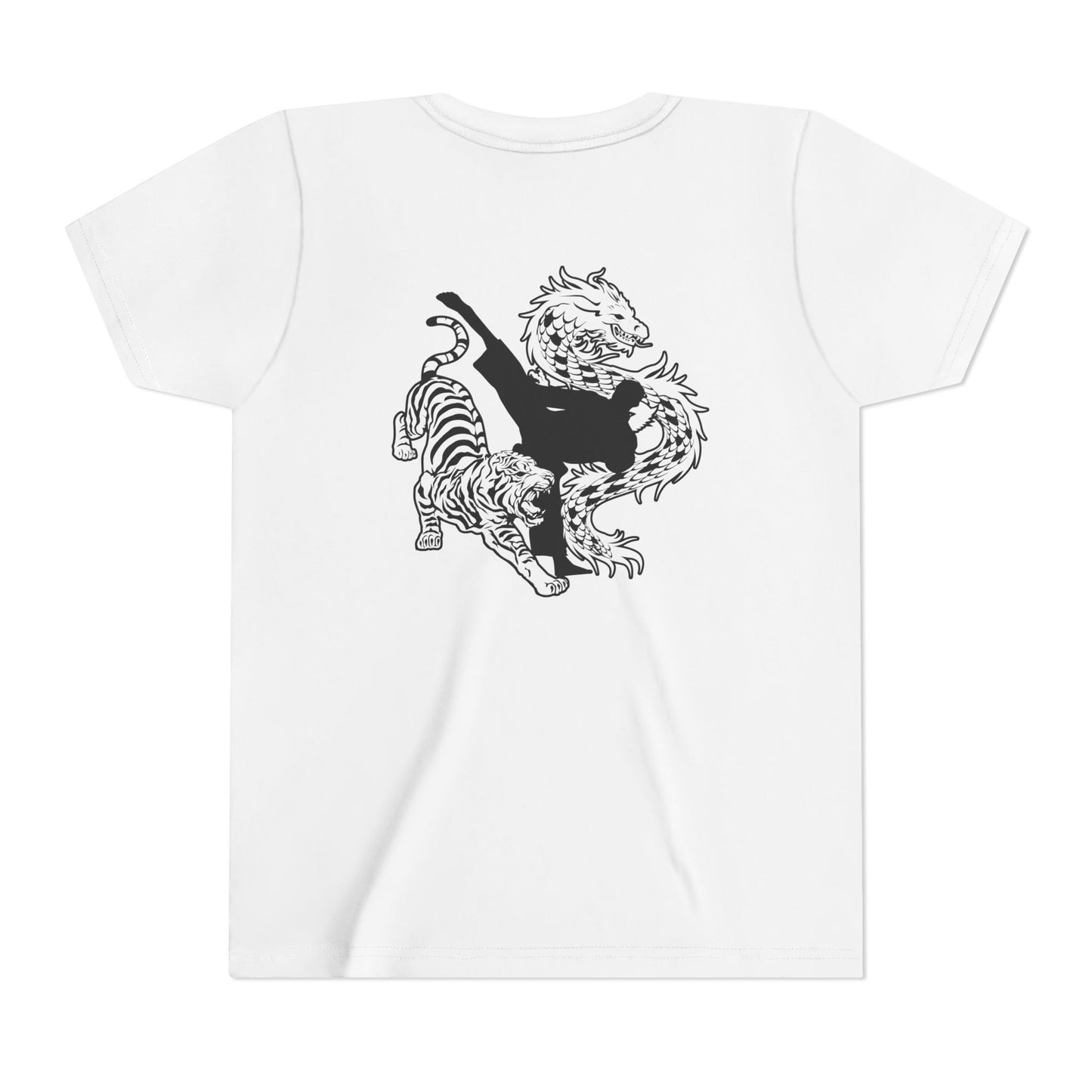 Youth Tee - American Canyon ATA - Front Name, Back Dragon Tiger