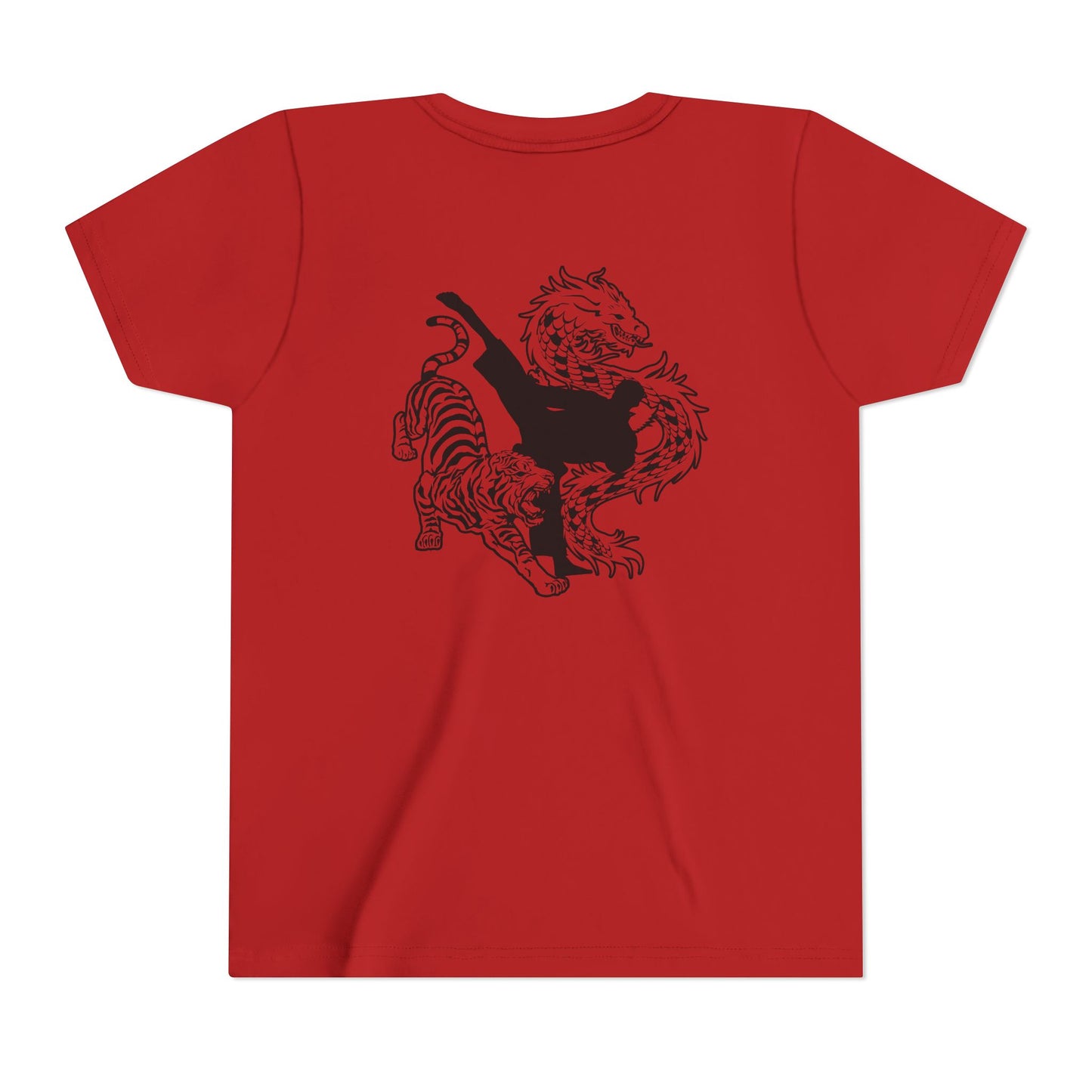 Youth Tee - American Canyon ATA - Front Name, Back Dragon Tiger