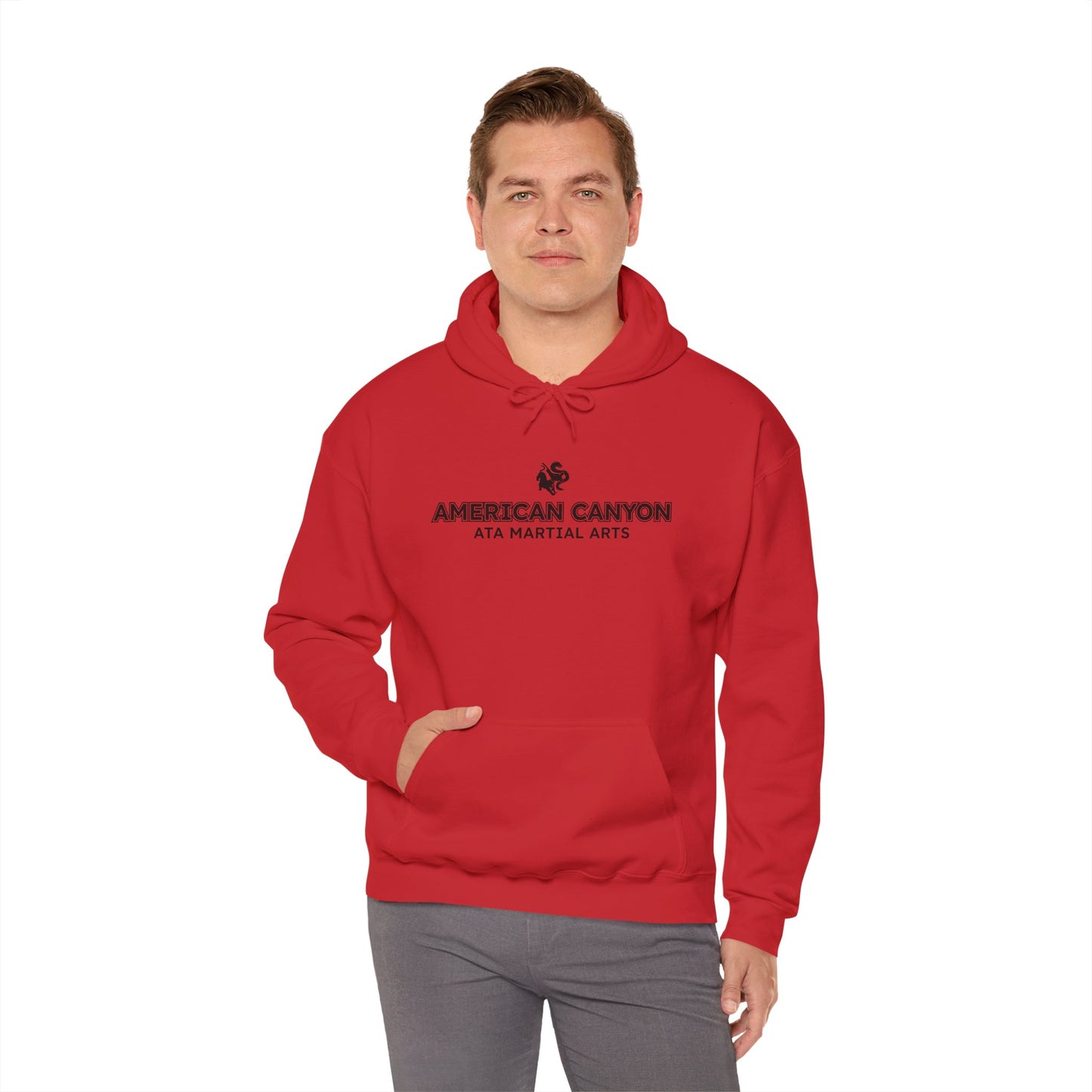 Adult Hoodie - American Canyon ATA - Front Name Back Tiger Dragon