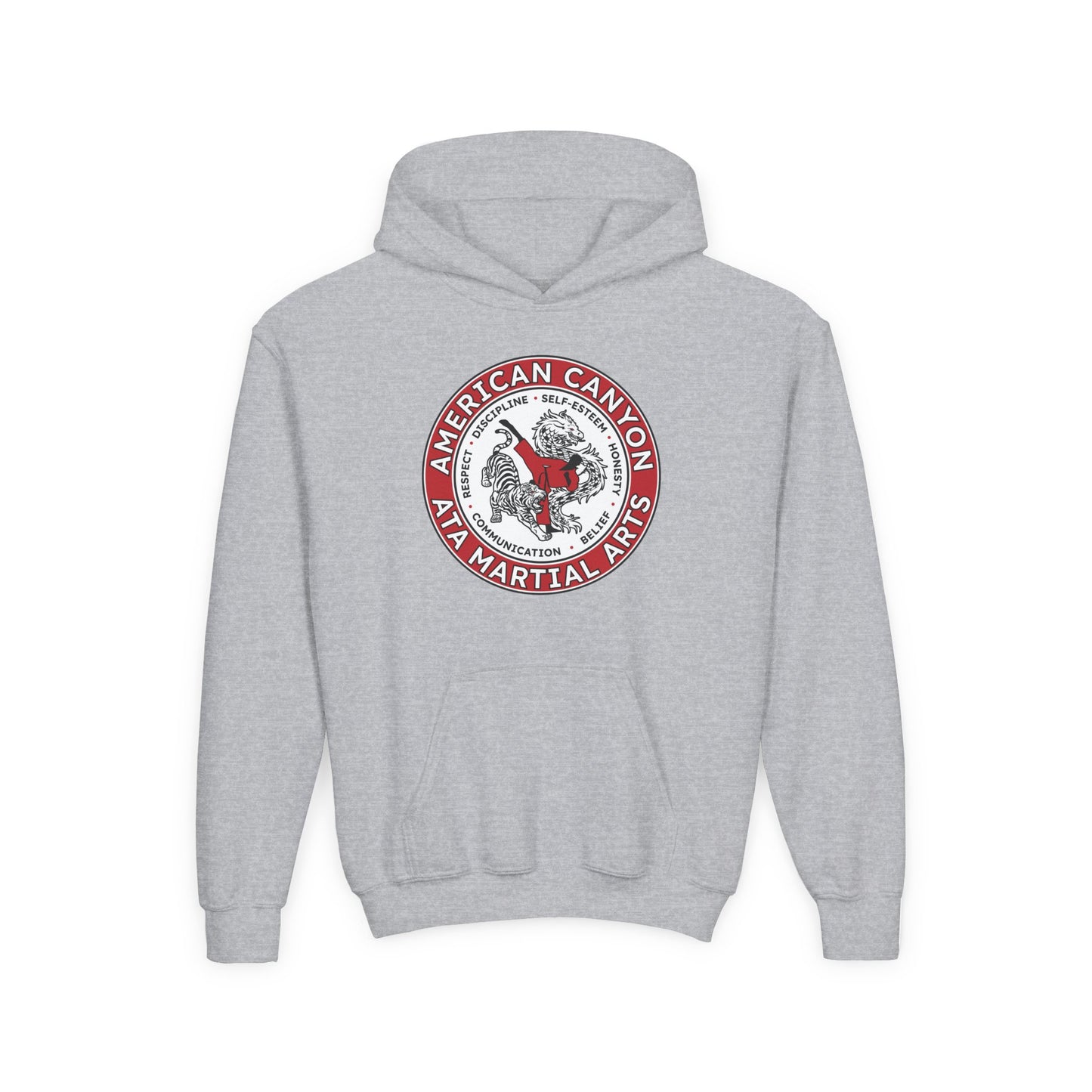 Youth Hoodie - American Canyon ATA - Badge Front