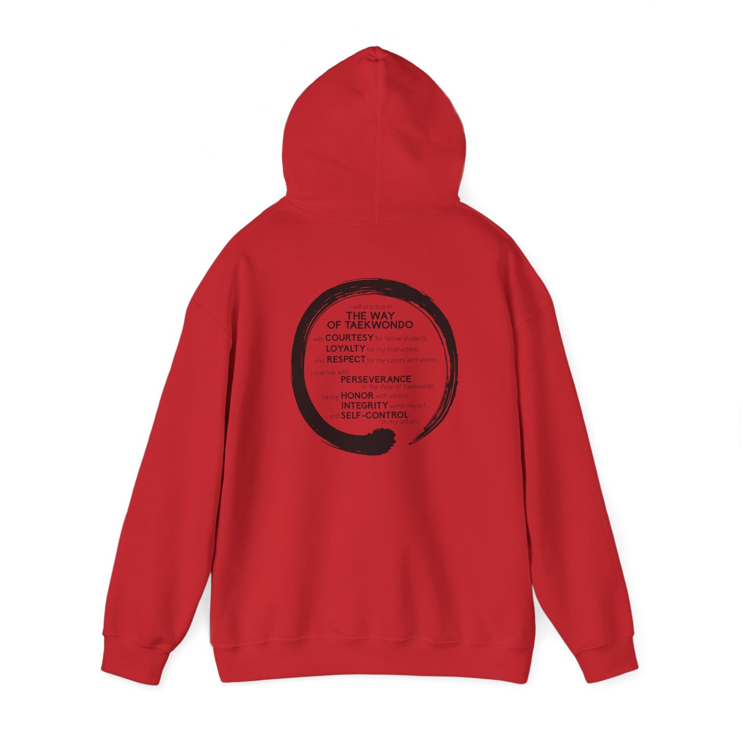 Adult Hoodie - Hamlets TKD - Zen Front and Way of Taekwondo Back