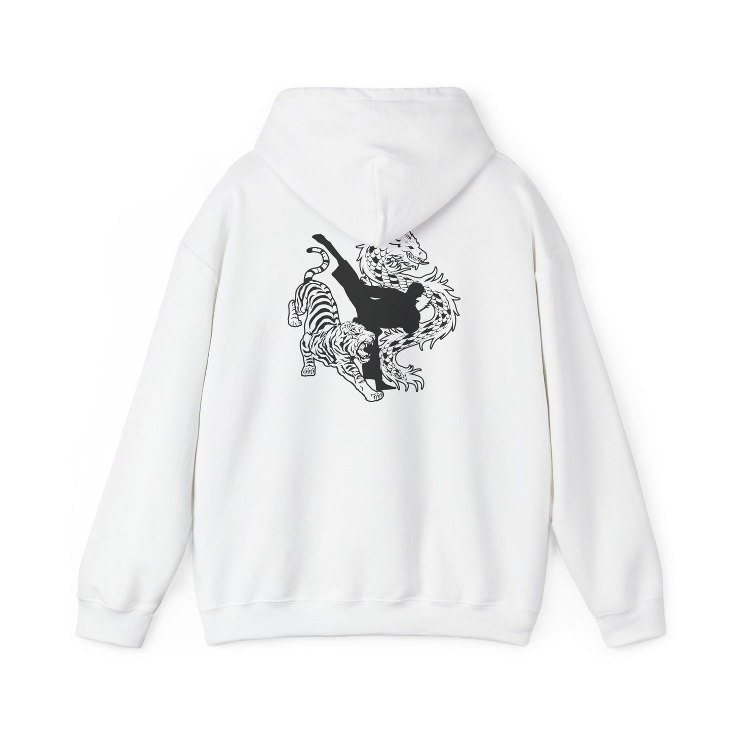 Adult Hoodie - American Canyon ATA - Front Name Back Tiger Dragon