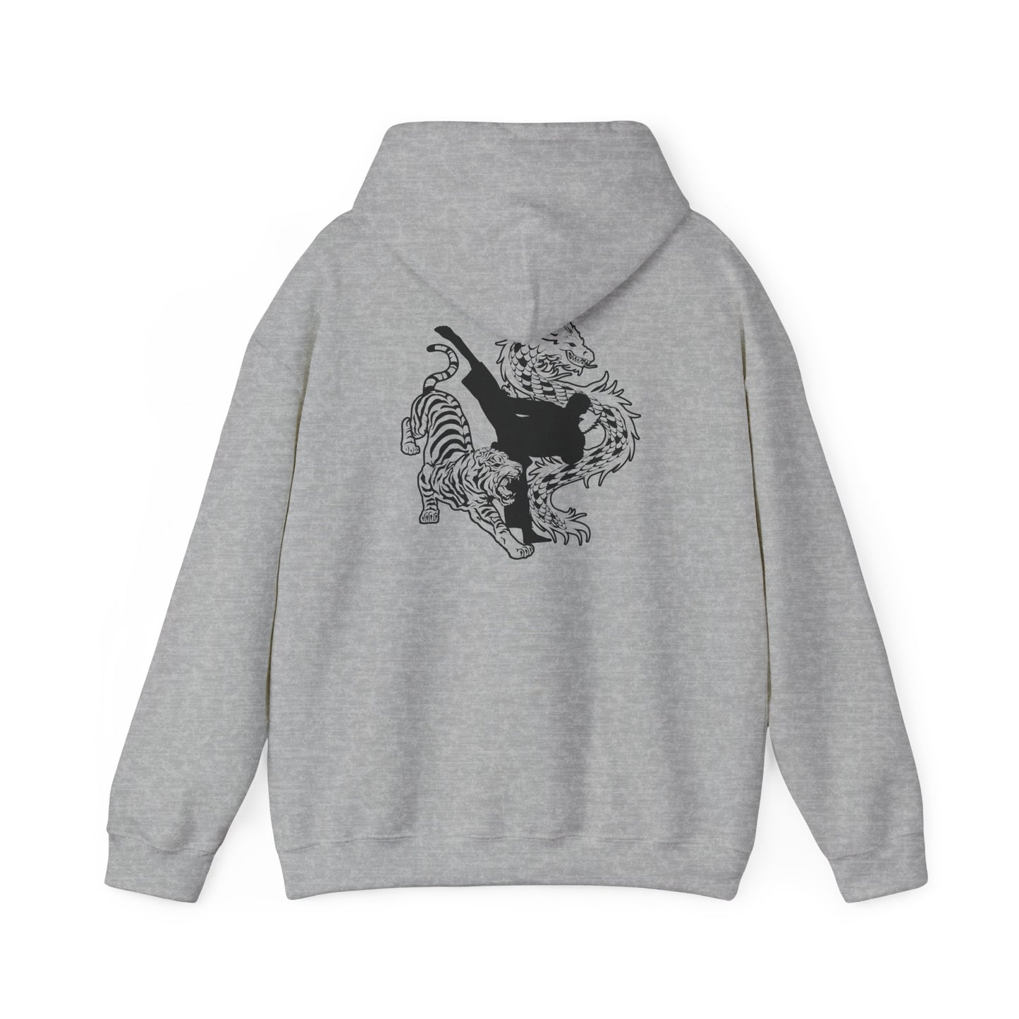 Adult Hoodie - American Canyon ATA - Front Name Back Tiger Dragon