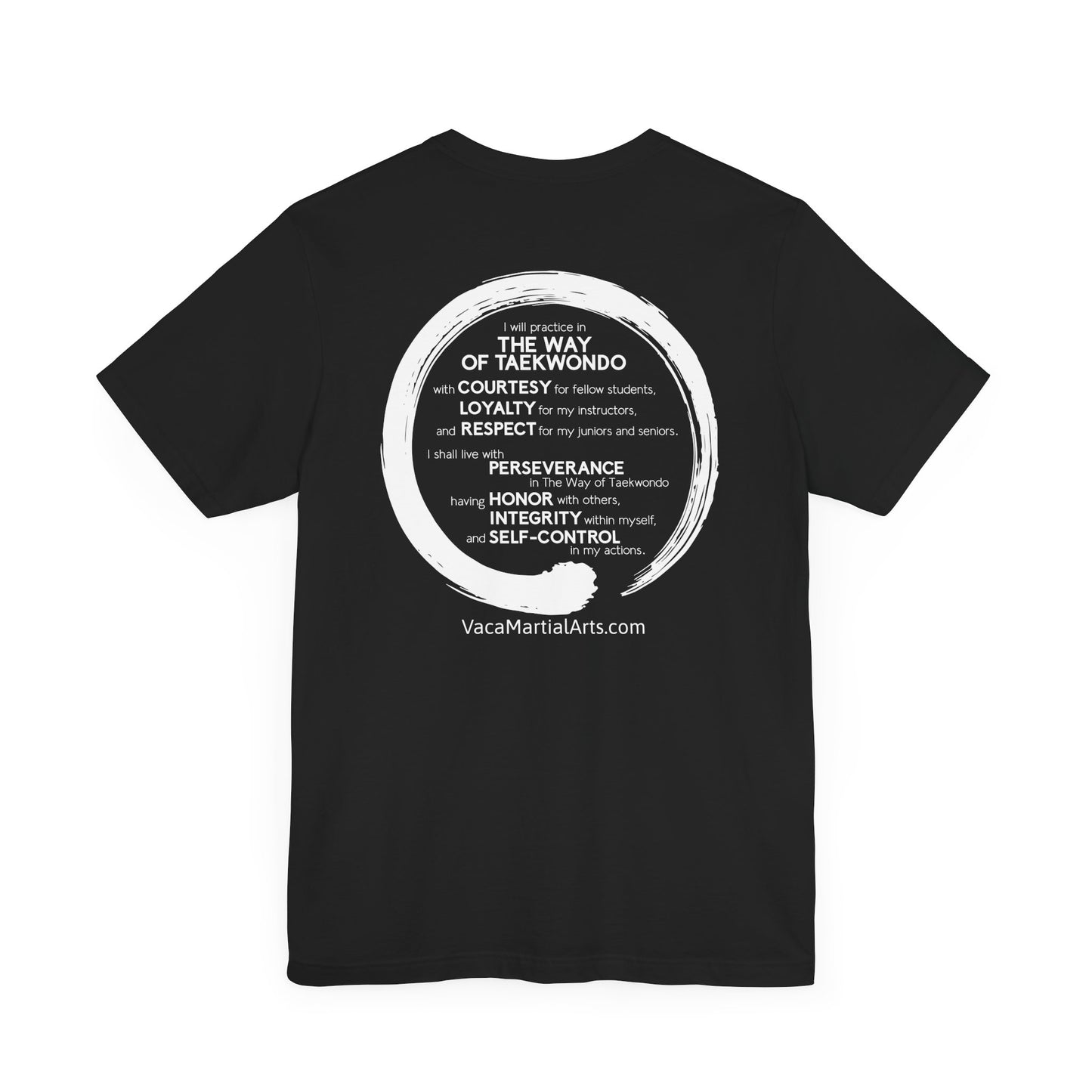 Adult Tee - Hamlets TKD - Zen Front and Way of Taekwondo Back