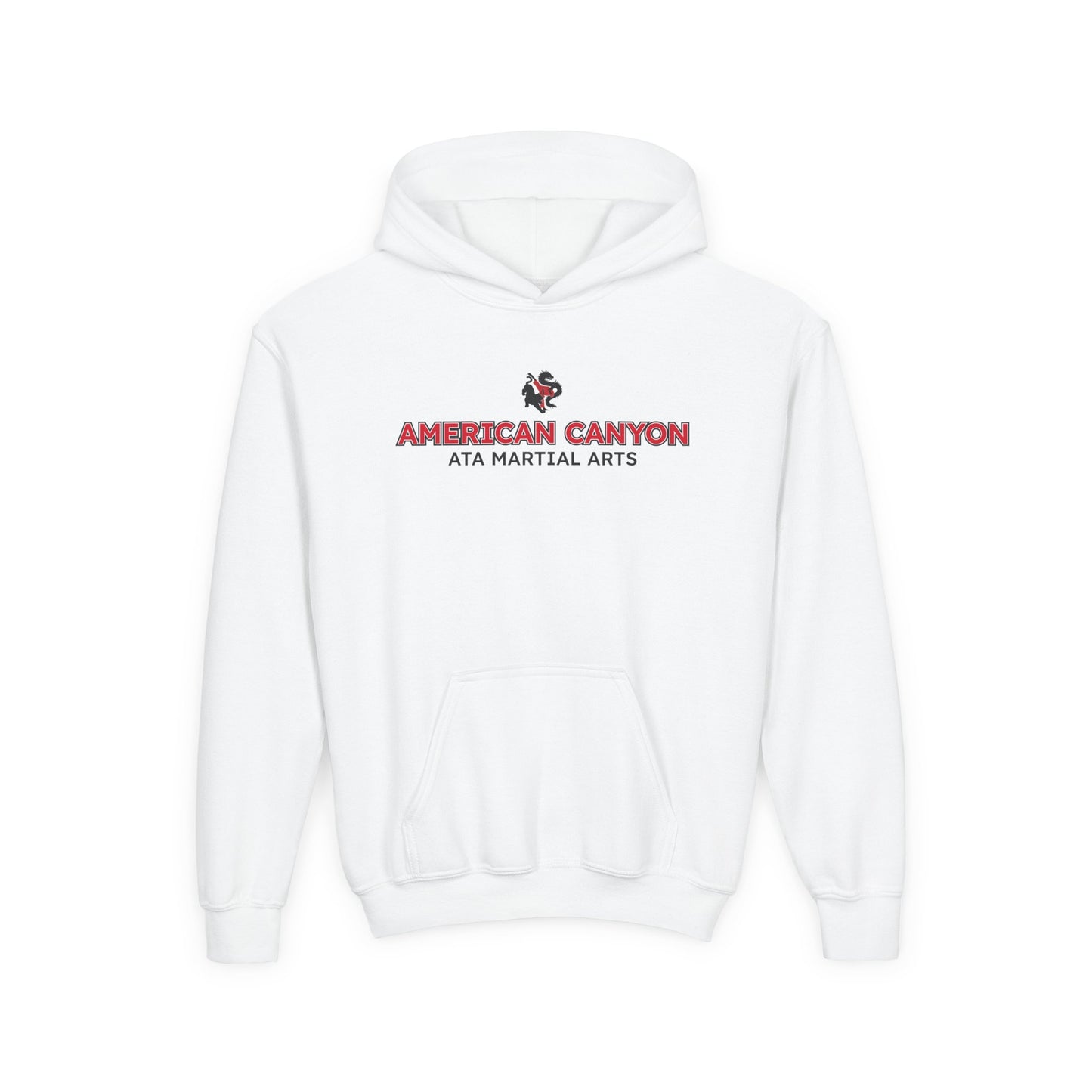 Youth Hoodie - American Canyon ATA - Name Front, Back Tiger Dragon