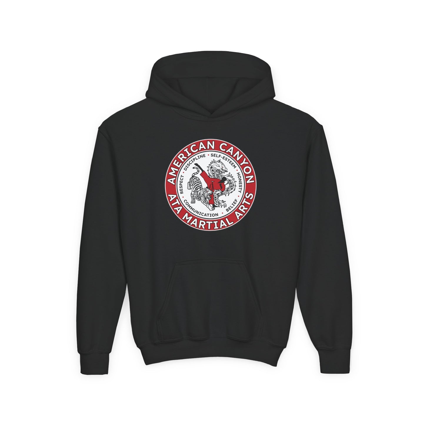 Youth Hoodie - American Canyon ATA - Badge Front