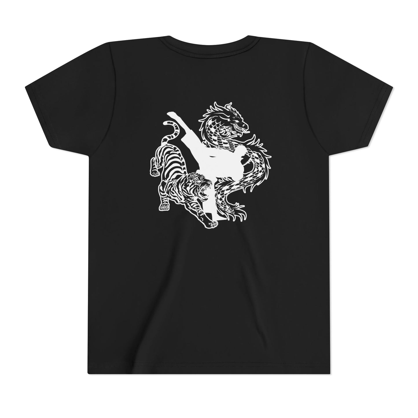 Youth Tee - American Canyon ATA - Front Name, Back Dragon Tiger