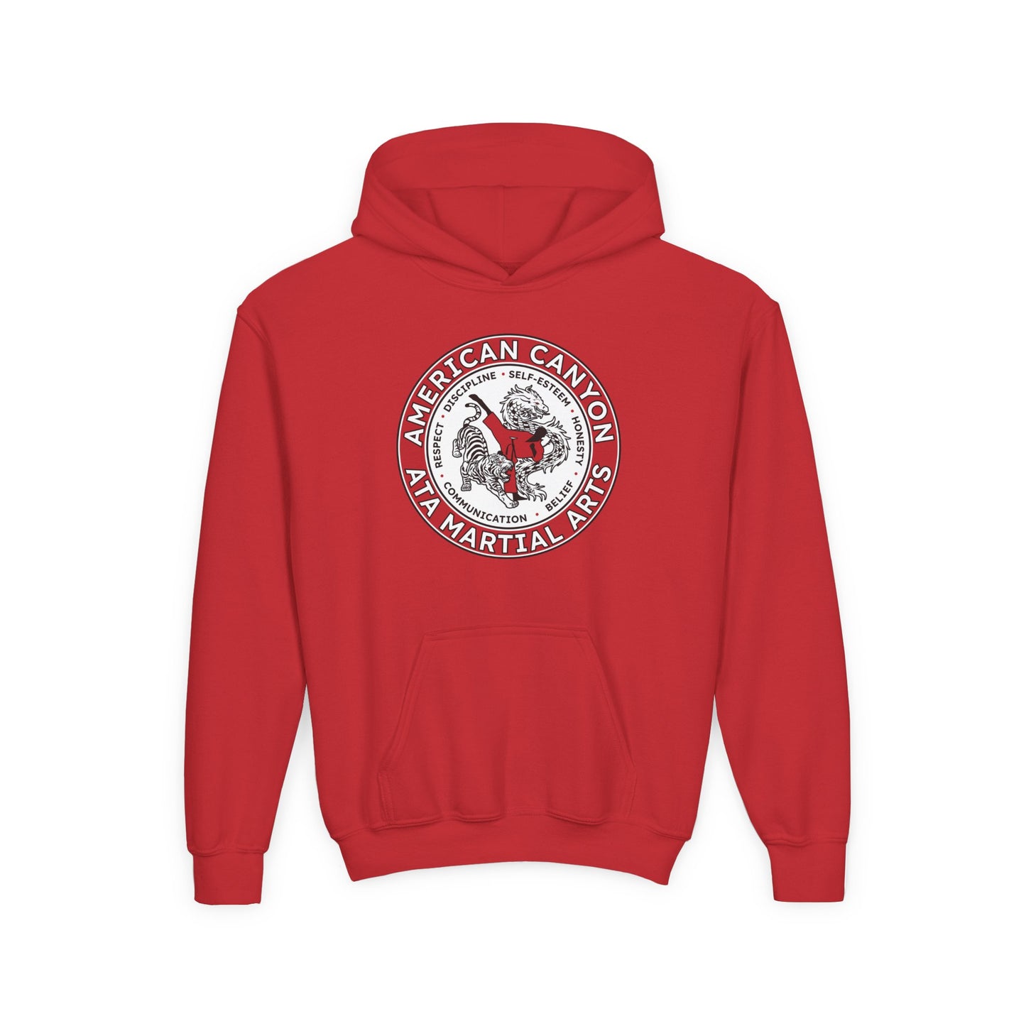 Youth Hoodie - American Canyon ATA - Badge Front