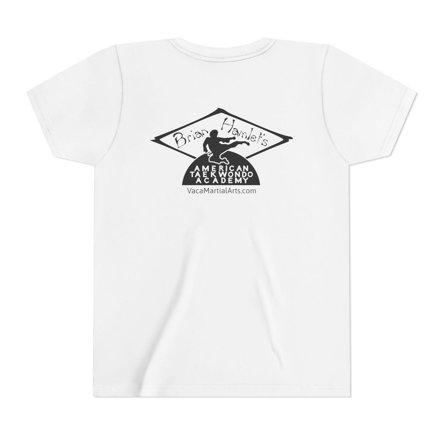 Youth Tee - Hamlets TKD B&W Logo Back