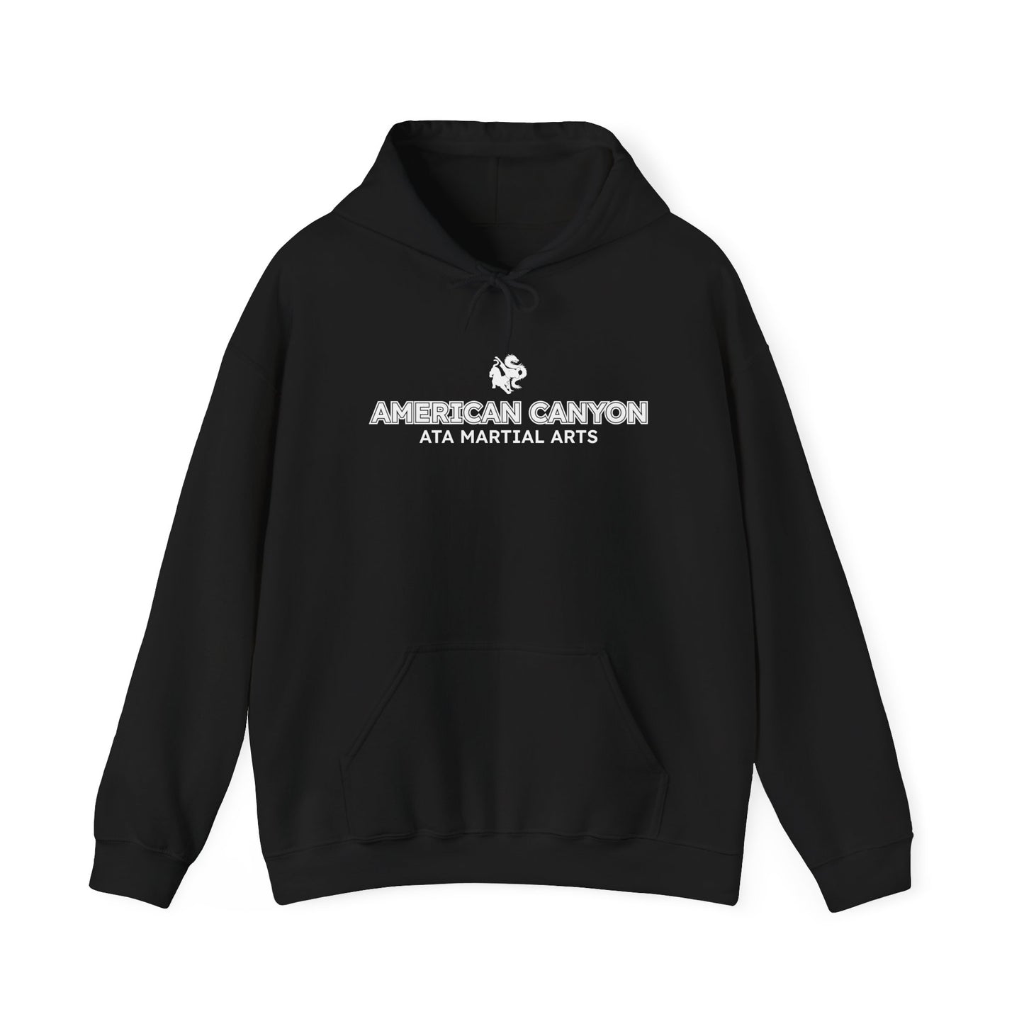 Adult Hoodie - American Canyon ATA - Front Name Back Tiger Dragon