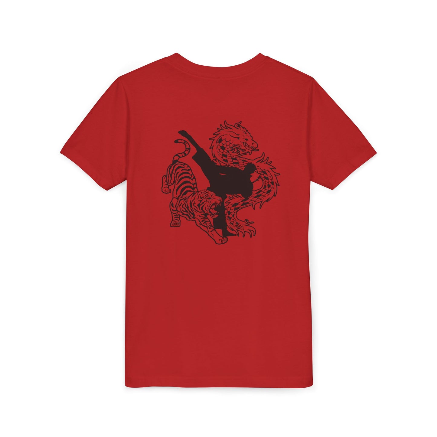 Youth Tee - American Canyon ATA - Front Name, Back Dragon Tiger