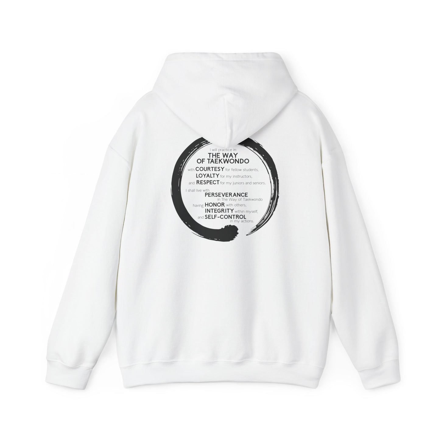 Adult Hoodie - Hamlets TKD - Zen Front and Way of Taekwondo Back