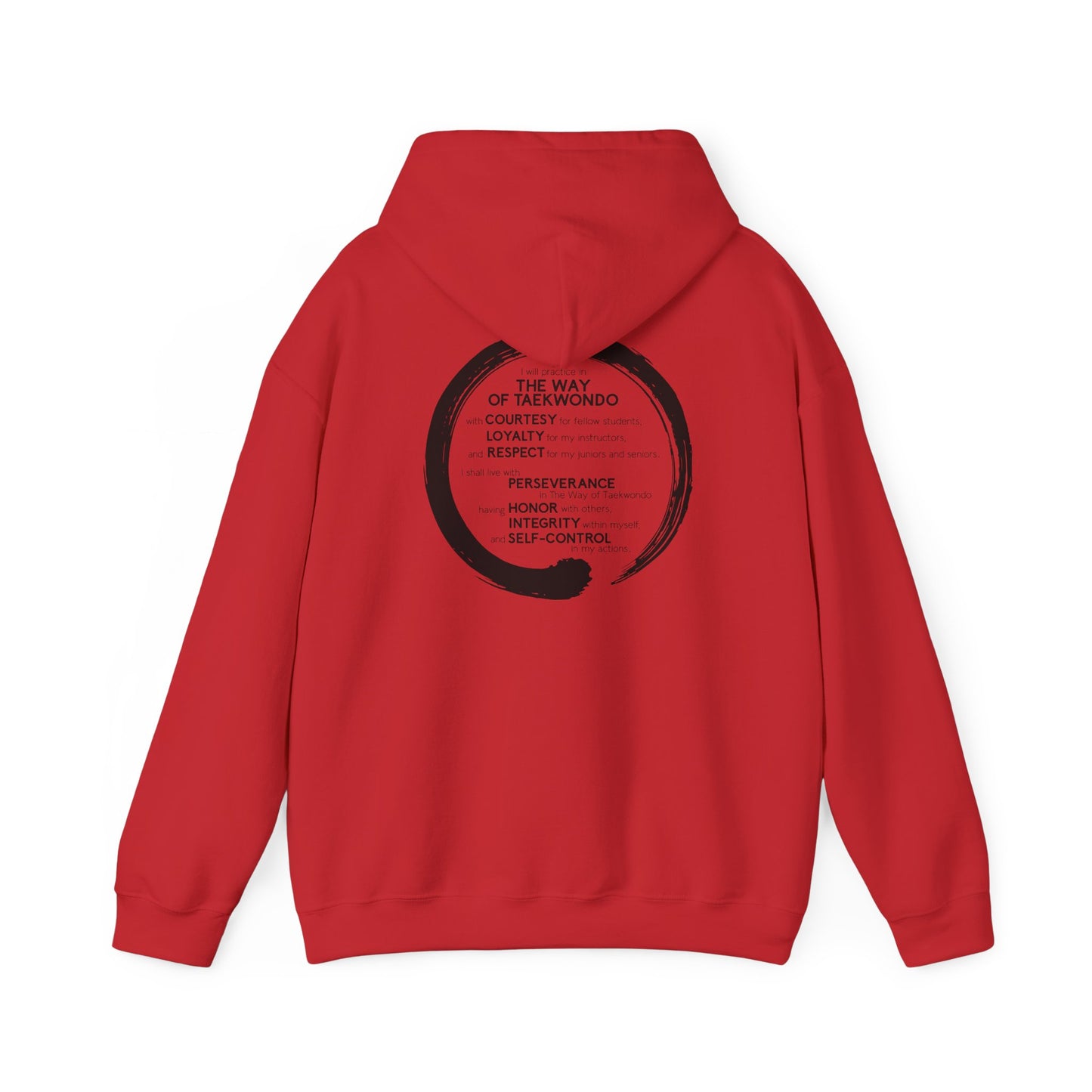 Adult Hoodie - Hamlets TKD - Zen Front and Way of Taekwondo Back