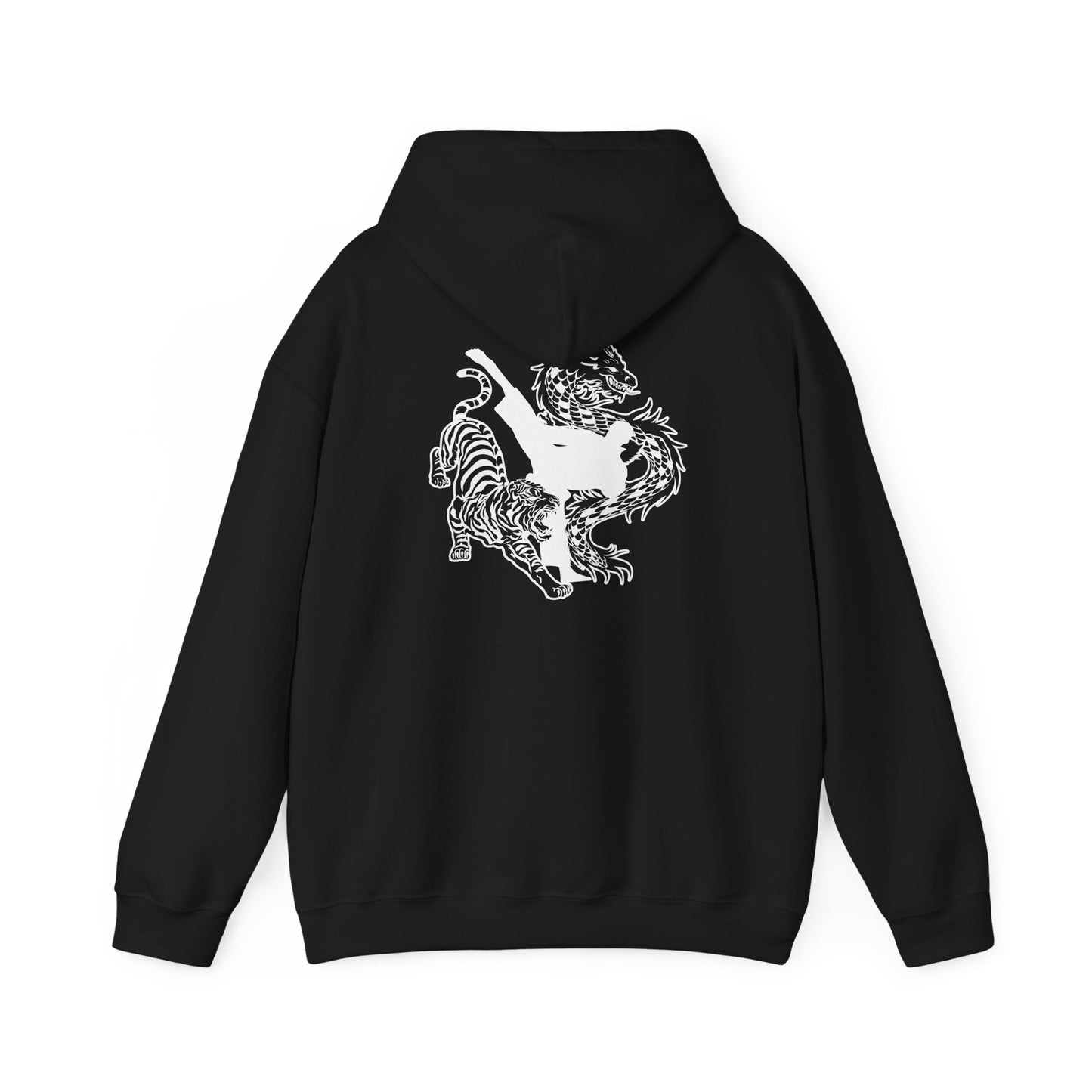 Adult Hoodie - American Canyon ATA - Front Name Back Tiger Dragon