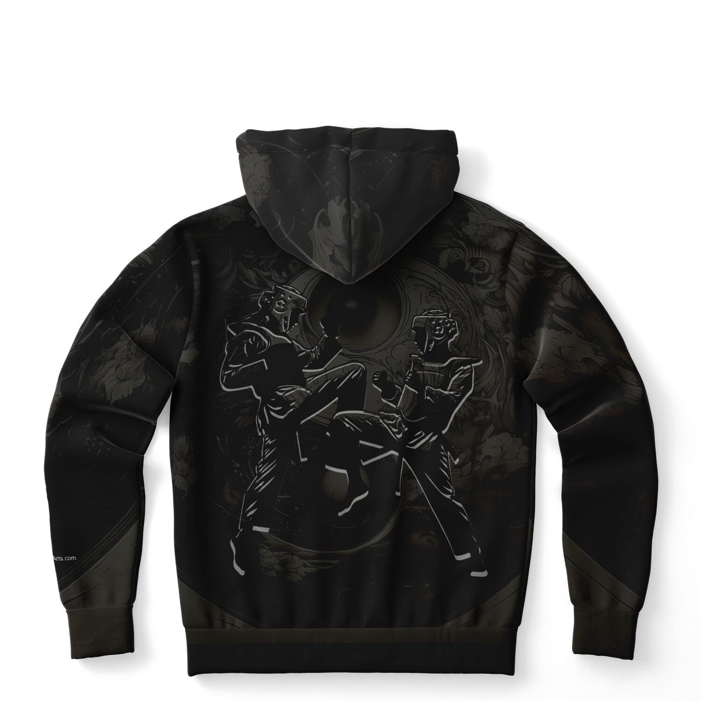 Adult Hoodie All Over Print - Hamlets TKD - Yin Yang All Over