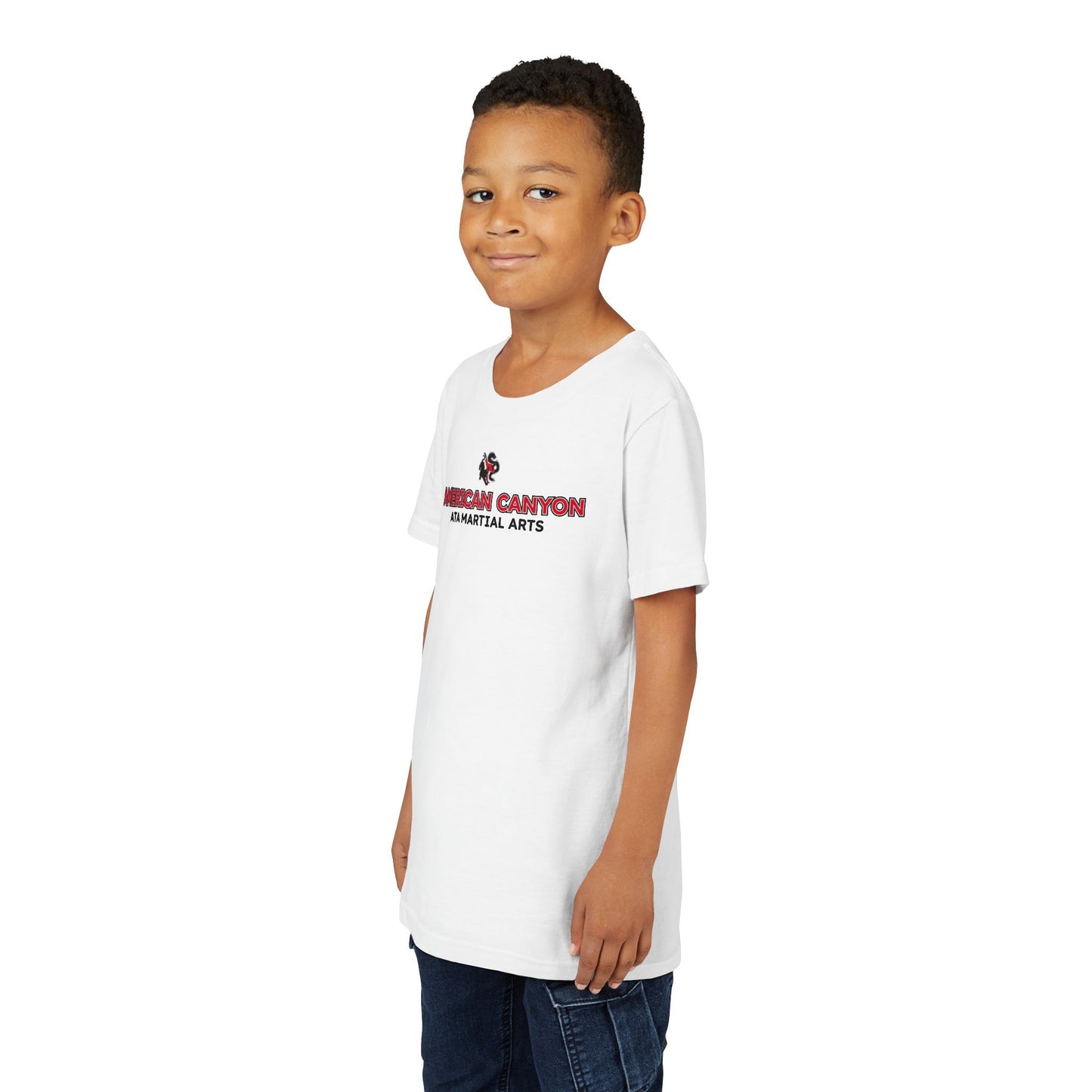 Youth Tee - American Canyon ATA - Front Name, Back Dragon Tiger