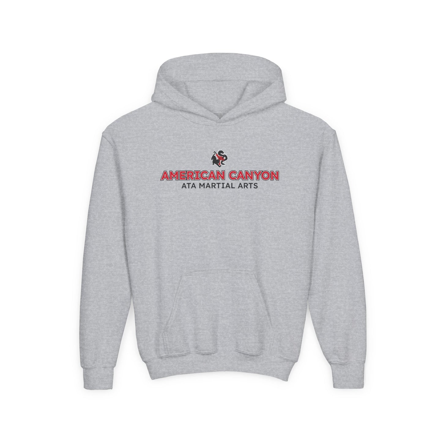 Youth Hoodie - American Canyon ATA - Name Front, Back Tiger Dragon
