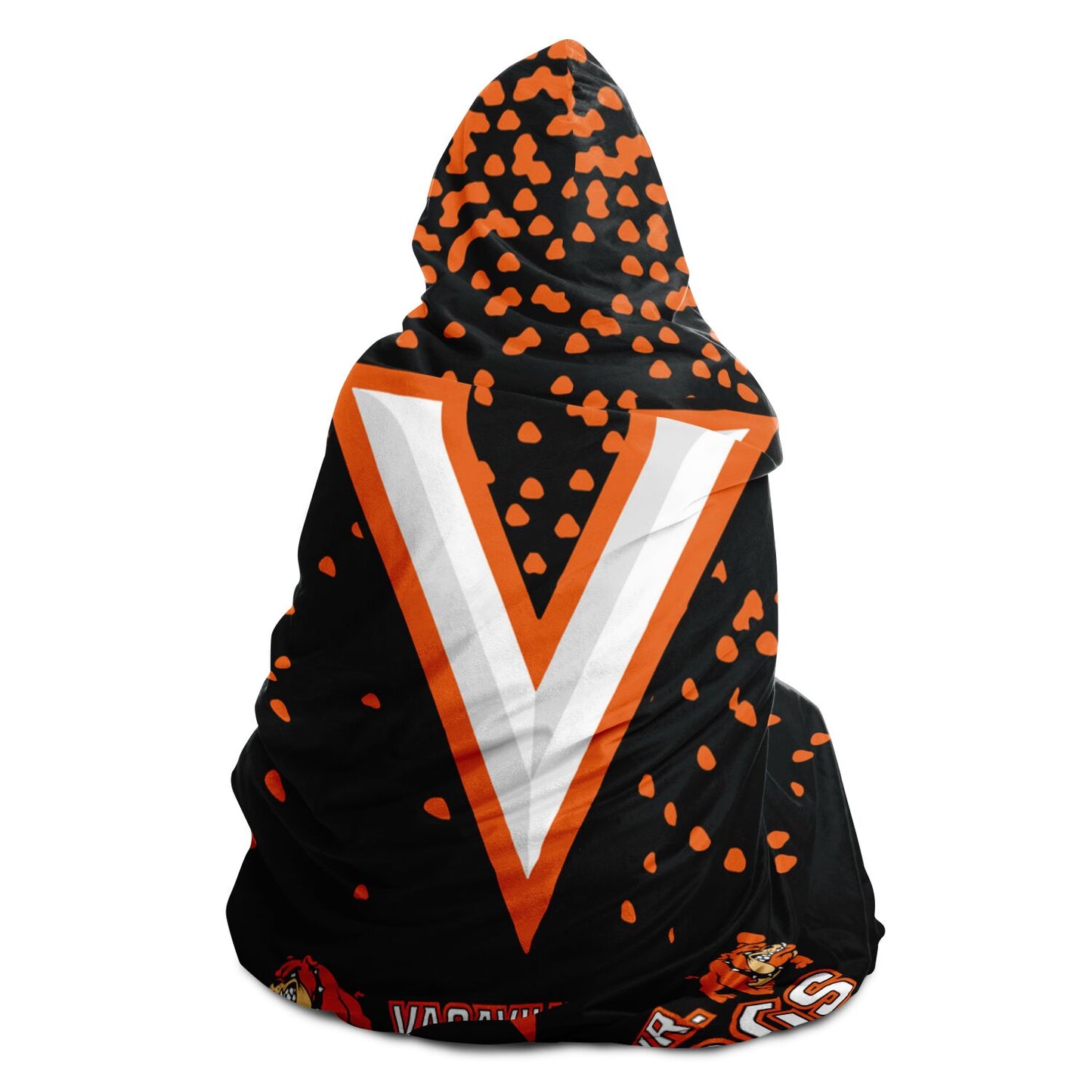 Hooded Sherpa Fleece Blanket - Vacaville Junior Bulldogs