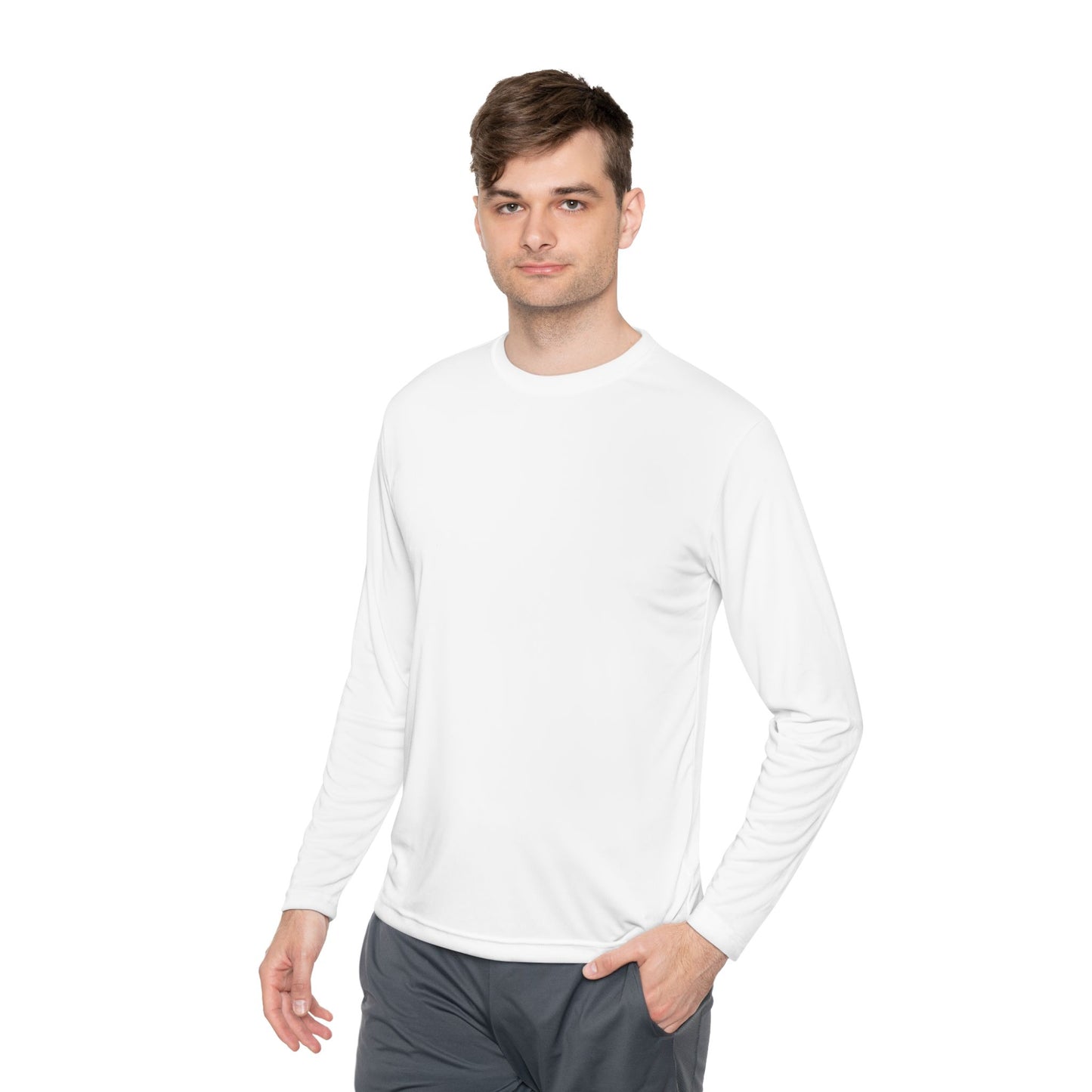 Adult Sport Long Sleeve Tee - Hamlets TKD B&W Logo Back