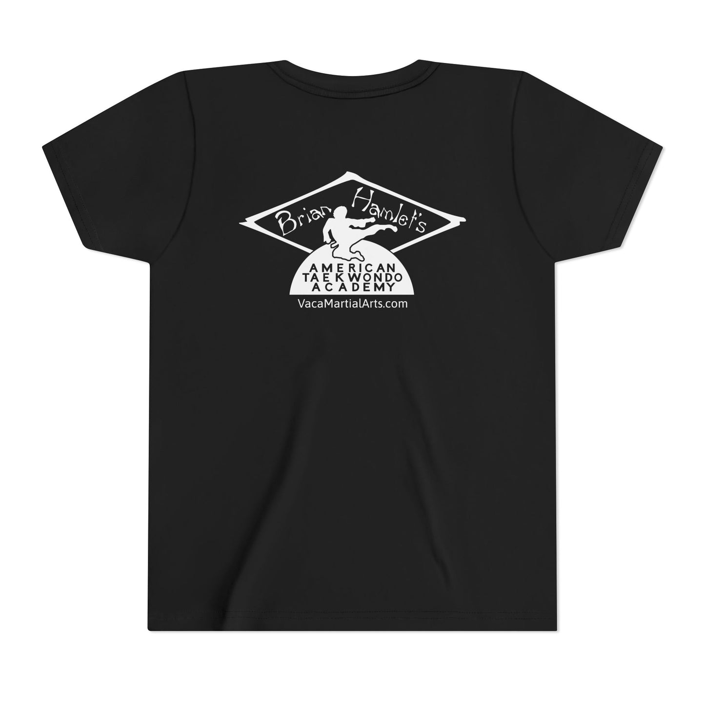 Youth Tee - Hamlets TKD B&W Logo Back
