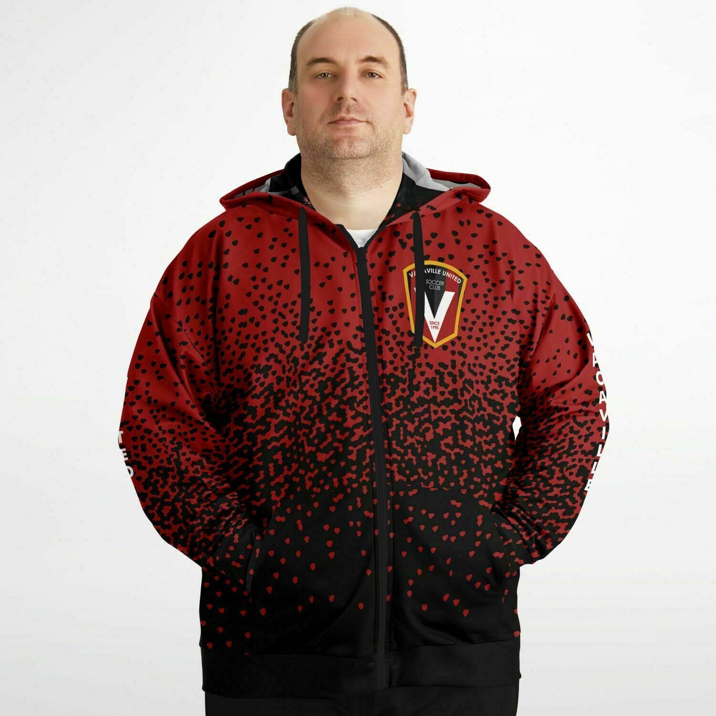 Adult Plus Size Zipper Hoodie - Vacaville United Soccer Club