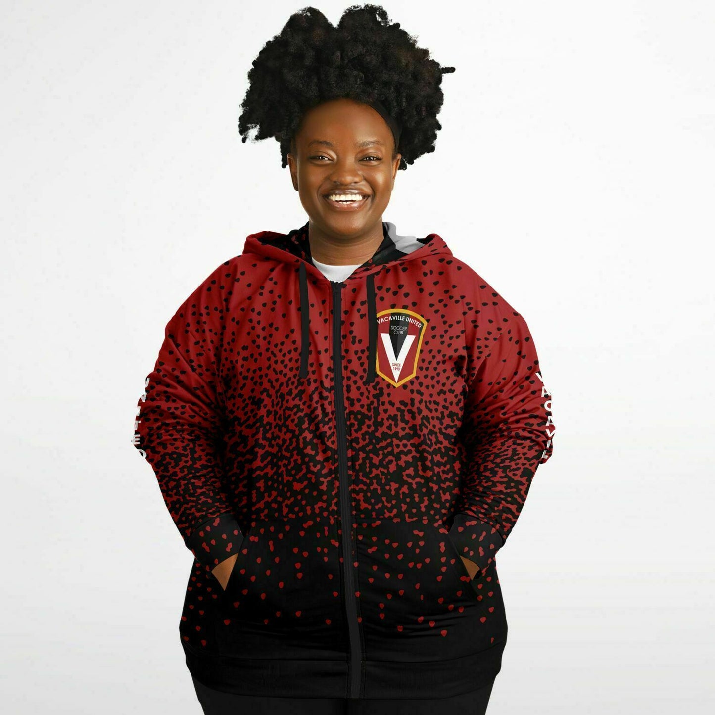 Adult Plus Size Zipper Hoodie - Vacaville United Soccer Club