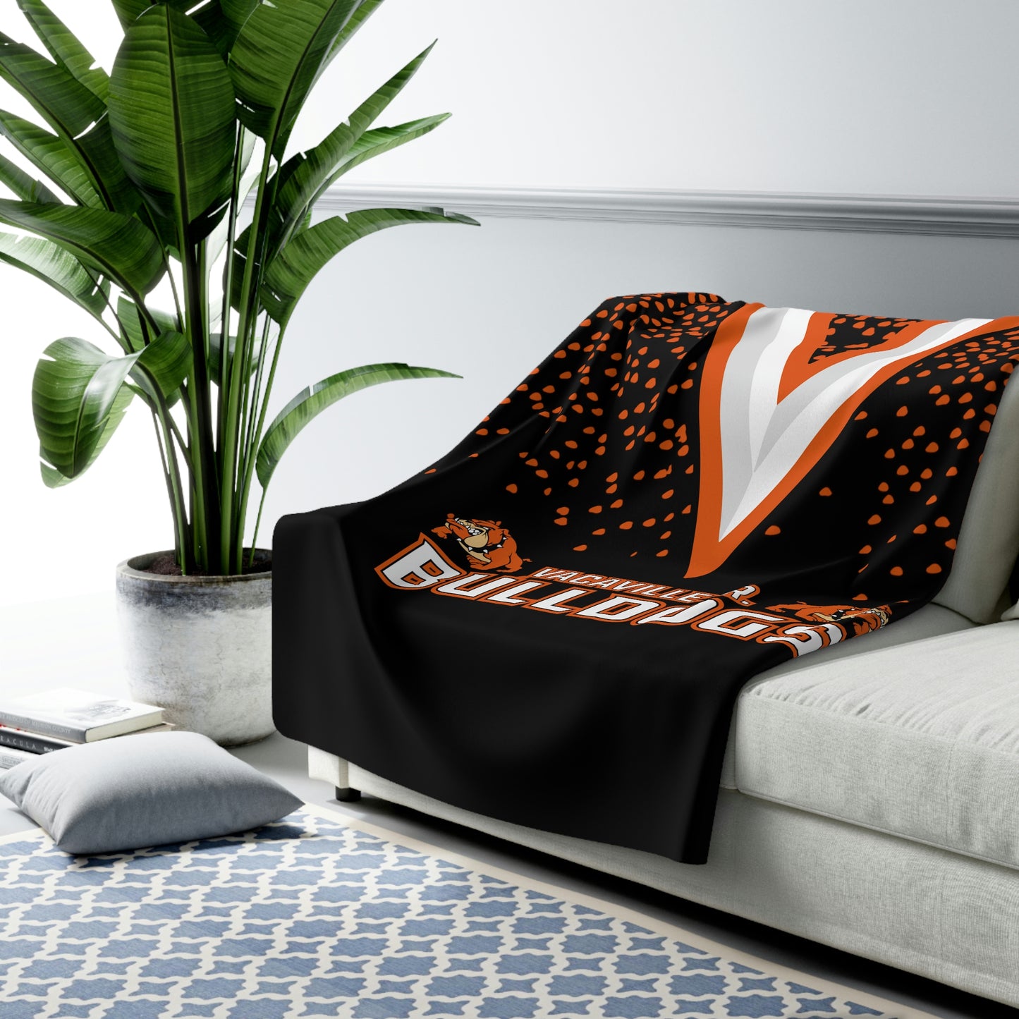 Sherpa Fleece Blanket - Vacaville Junior Bulldogs