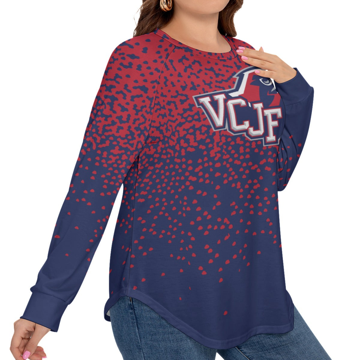 EXAMPLE Women's Raglan Sleeve Plus Size Tee