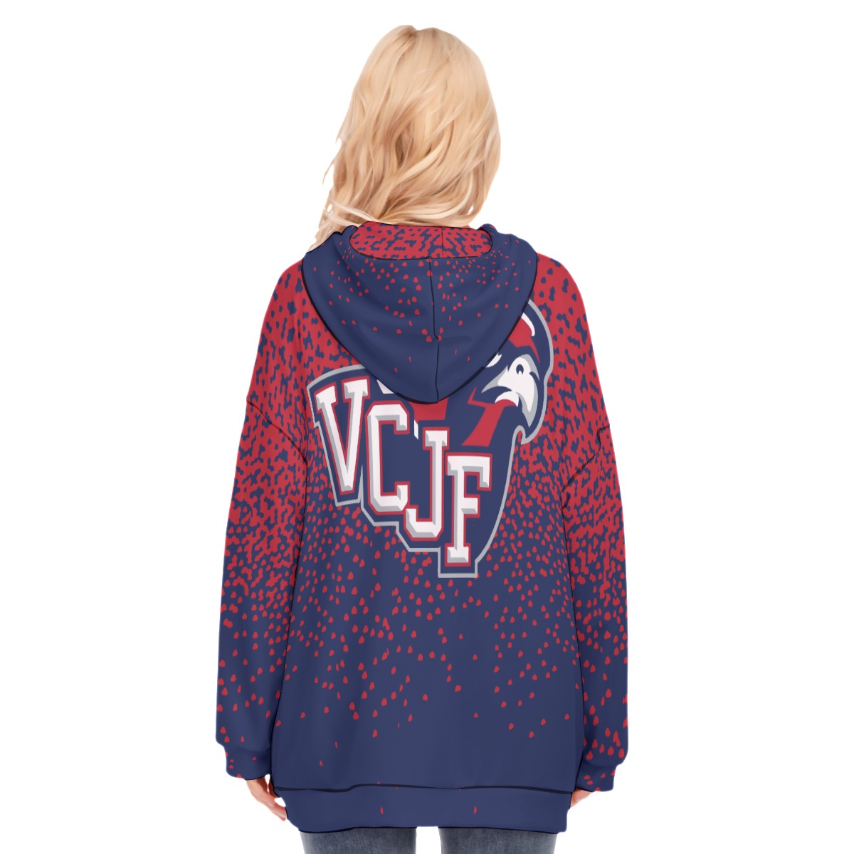 EXAMPLE Women's Long Hoodie with Zipper