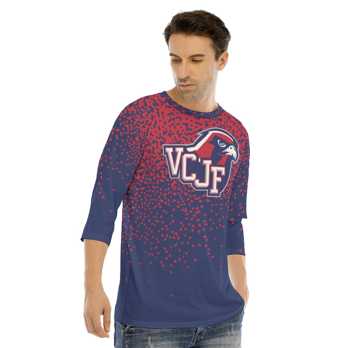 EXAMPLE Men's Raglan 3/4 Sleeve Tee