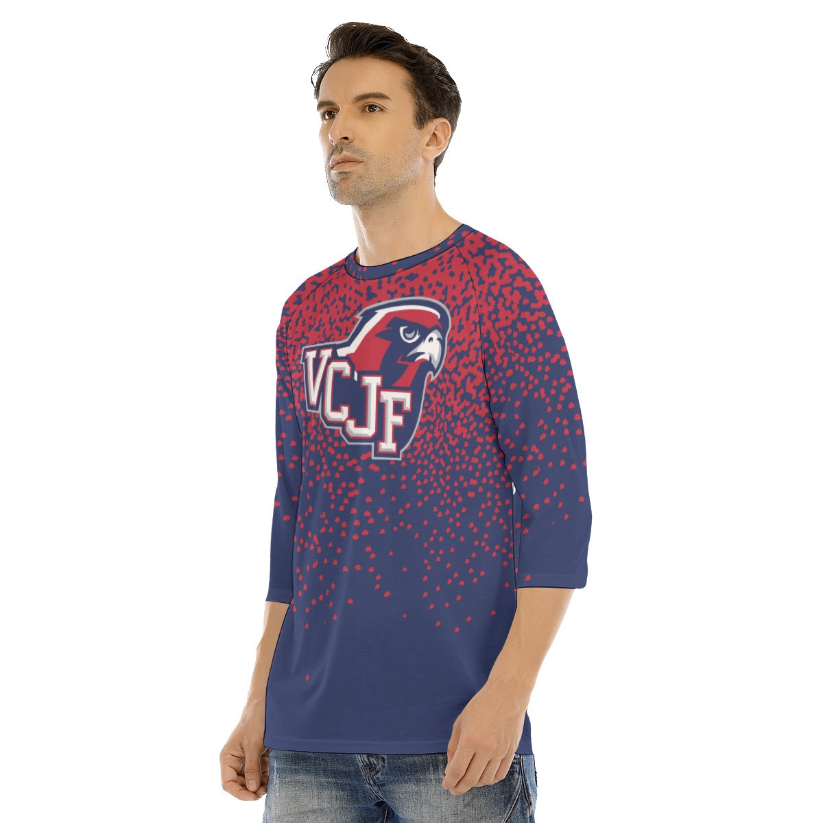EXAMPLE Men's Raglan 3/4 Sleeve Tee