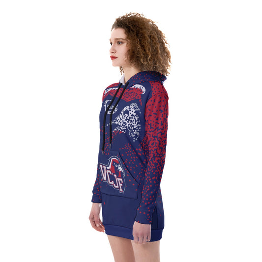 EXAMPLE Women's Long Pullover Hoodie