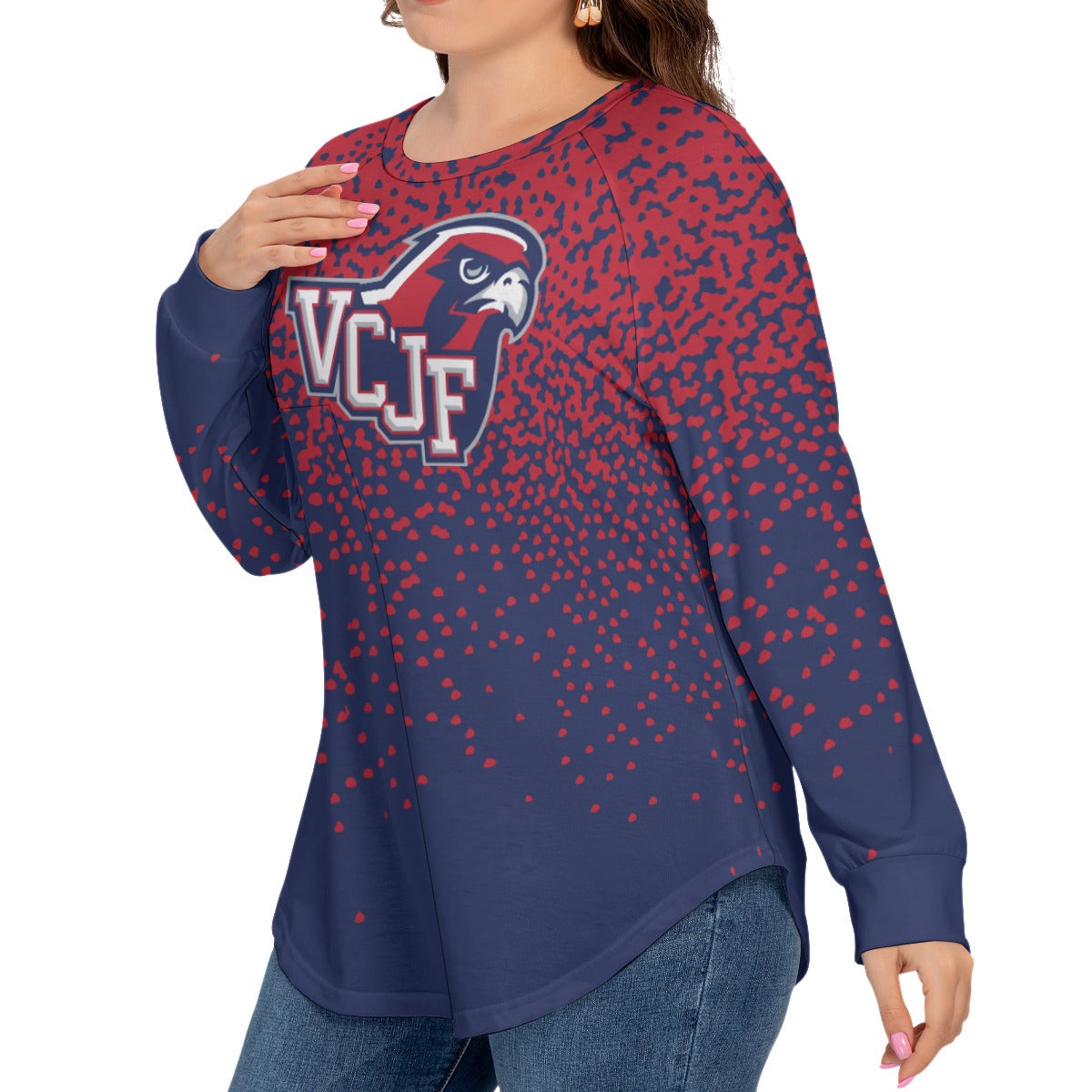 EXAMPLE Women's Raglan Sleeve Plus Size Tee