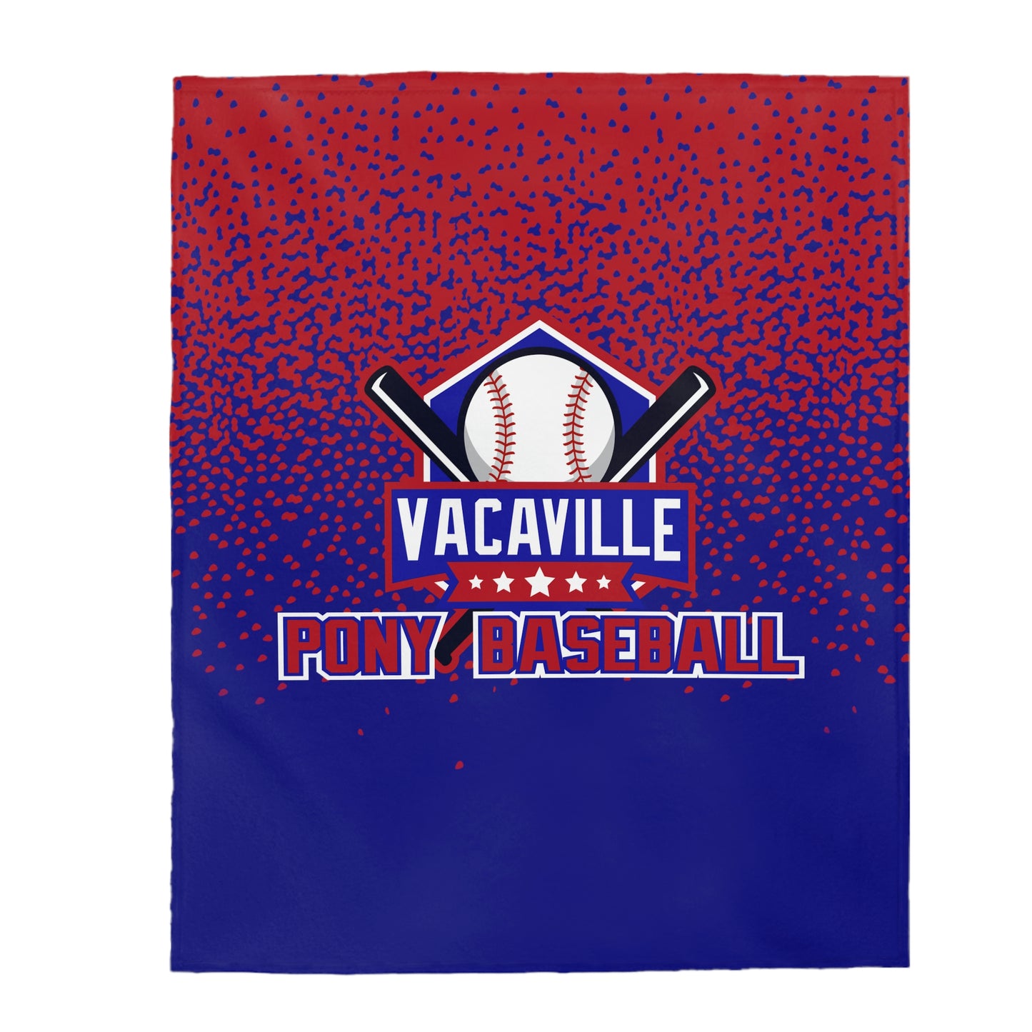 Velveteen Plush Blanket - Vacaville Pony Baseball