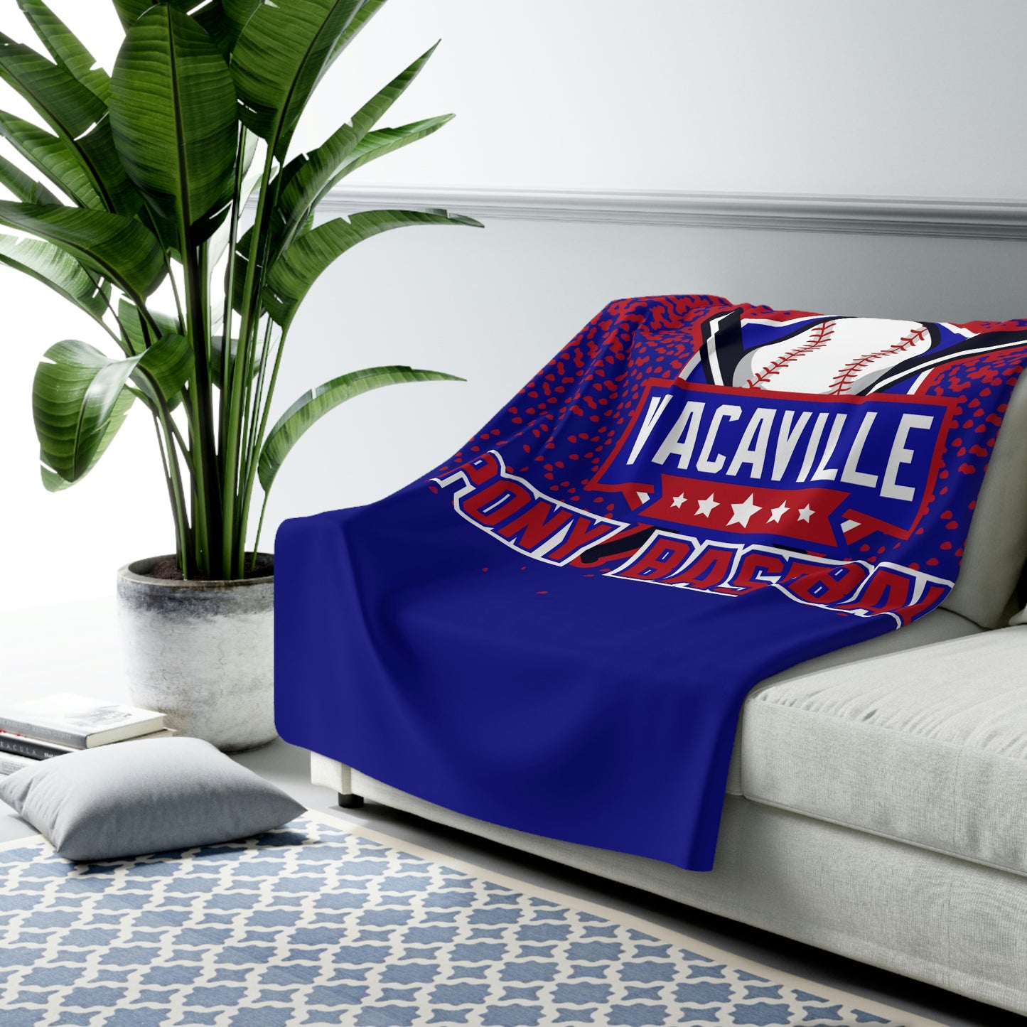 Sherpa Fleece Blanket - Vacaville Pony Baseball