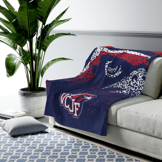 Velveteen Plush Blanket - Vacaville Junior Falcons