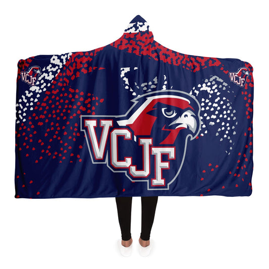 Hooded Sherpa Fleece Blanket - Vacaville Jr Falcons