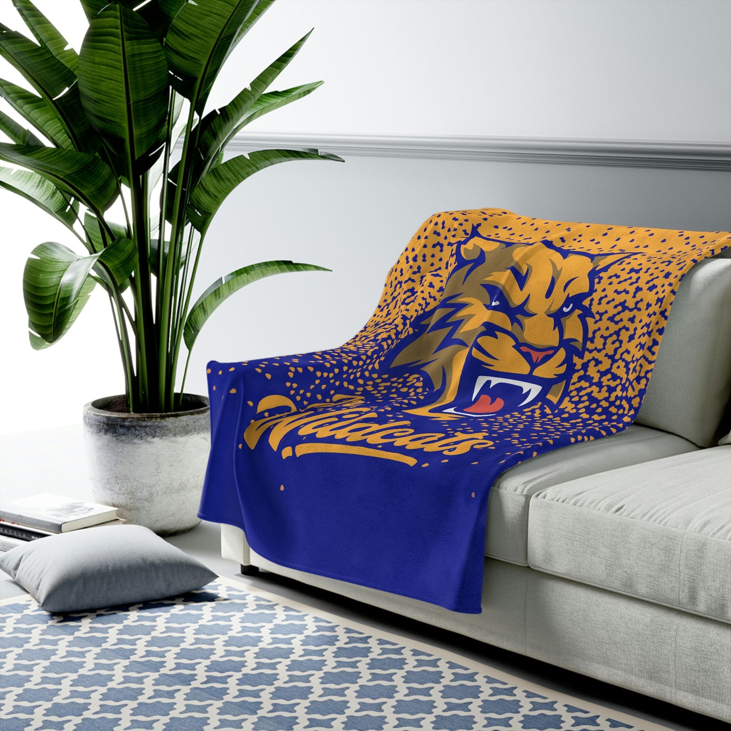 Velveteen Plush Blanket - Vacaville Junior Wildcats