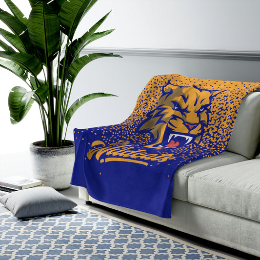 Velveteen Plush Blanket - Vacaville Junior Wildcats